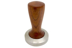 Motta 58mm Slim Flat Bottom Wood And Metal Tamper