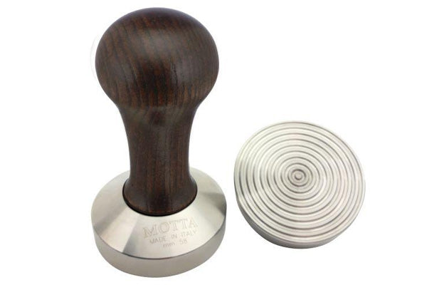 Motta 58mm Wave Bottom Wood Tamper